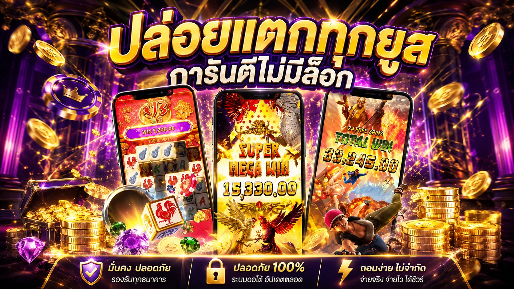 ระบบฝากถอนออโต้ 10 วินาที DVER789